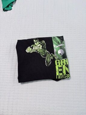 Green Lantern Black Graphic Tee with Green Print